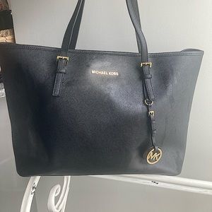 Michael Kors black large tote